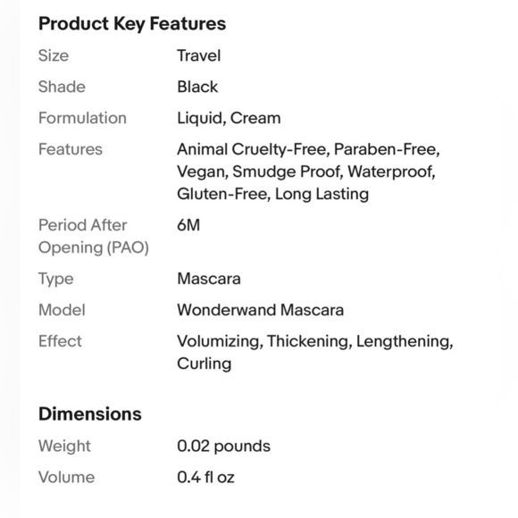 Ciate Mini Wonderwand Mascara in Black - Picture 4 of 4